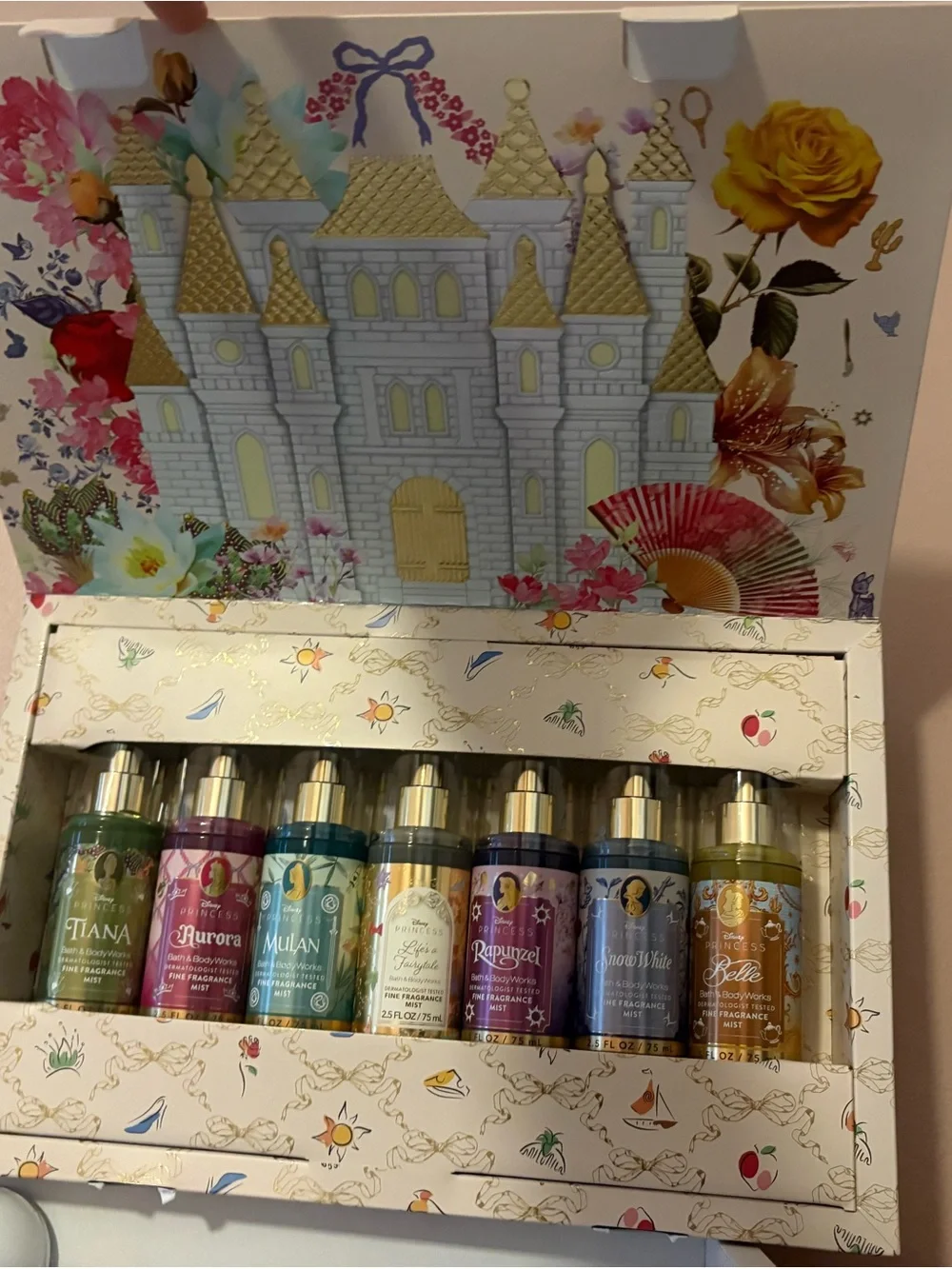 Disney Princess Bath & Body Works Gift Box - Gold & White